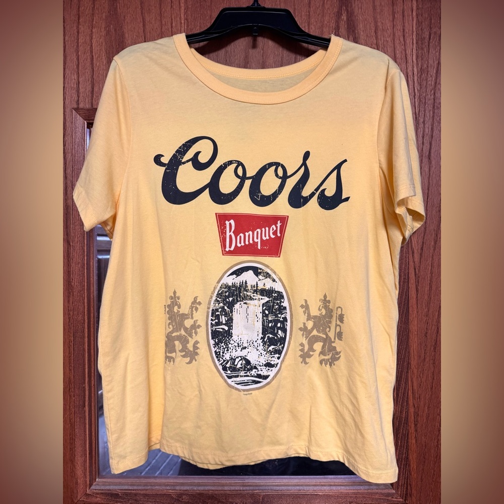 Hybrid Apparel Coors Banquet Yellow Tee